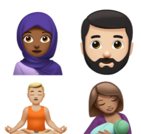 Los nuevos emojis que Apple anunció. 